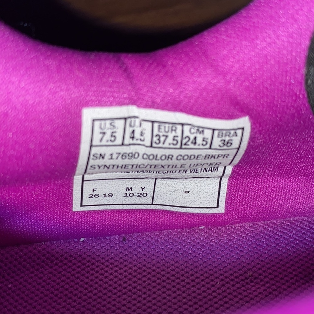 New Women's Skechers Goga Mat Running Purple Shoes - Picture 5 of 7